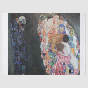 Papel De Seda Gustav Klimt Morte e vida (1910-1915)