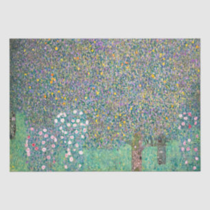 Papel De Seda Gustav Klimt - Rosebushes debaixo das Árvores