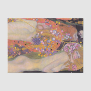 Papel De Seda Gustav Klimt - Serpentes Aquáticas II