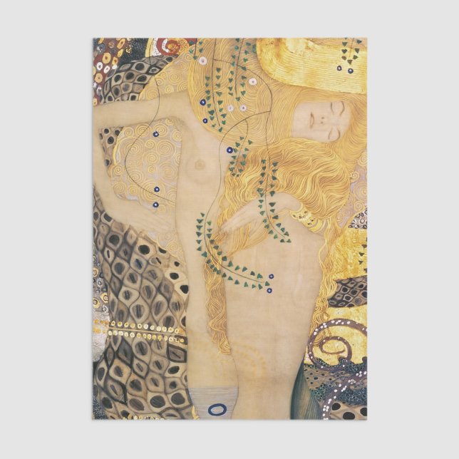 Papel De Seda Gustav Klimt - Serpentes de Água I (Criador carregado)