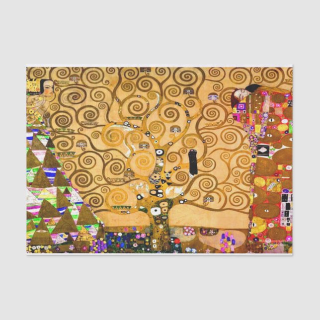 Papel De Seda Gustav Klimt Tree of Life (Frente )