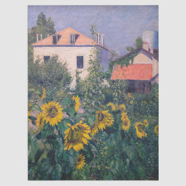 Papel De Seda Gustave Caillebotte - Girassóis, Jardim