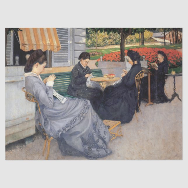 Papel De Seda Gustave Caillebotte - Retratos no Campo (Frente )