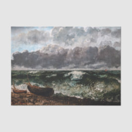 Papel De Seda Gustave Courbet - O Mar Tempestade / A Onda