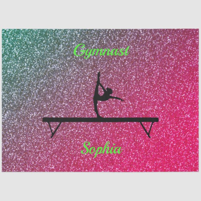 Papel De Seda Gymnastics Beam Watermelon Sparkle (Frente )