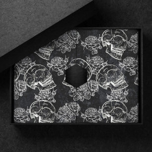 Papel De Seda Habilidades e Rosas de giz Gótica Glam Funky Gru