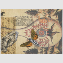 Papel De Seda Halloween Alchemy Moth Animal Skull