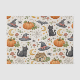 Papel De Seda Halloween Black Kitten Cottage 