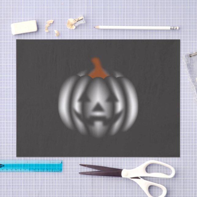 Papel De Seda Halloween black pumpkin  (Arte )