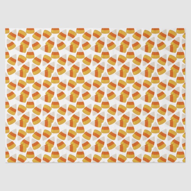 Papel De Seda Halloween Candy Corn (Frente )
