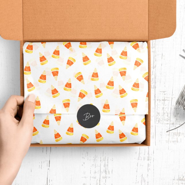 Papel De Seda Halloween Candy Corn Print (Criador carregado)