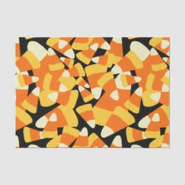 Papel De Seda Halloween Candy Corn Seamless Pattern