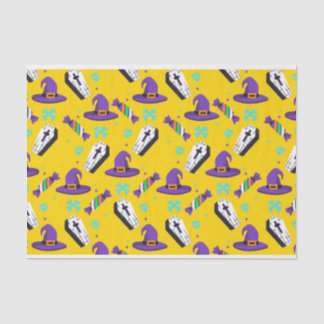 Papel De Seda Halloween Coffin , Candy , Witch Decoupage Impress