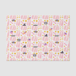 Papel De Seda Halloween de abóbora rosa