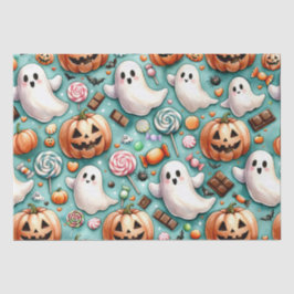 Papel De Seda Halloween Doodles