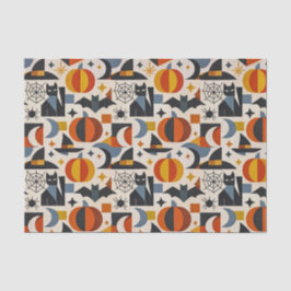 Papel De Seda Halloween Geométrico Moderno