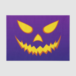 Papel De Seda Halloween Grinning Face Jack o Lanterna Pumpkin