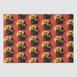 Papel De Seda Halloween Haunted House