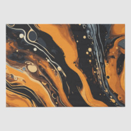 Papel De Seda Halloween Marble Watercolor Swirl 10