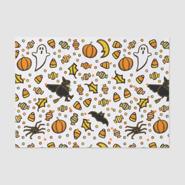 Papel De Seda Halloween Party Decor (Frente )