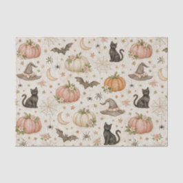 Papel De Seda Halloween Pastel Pumpkins