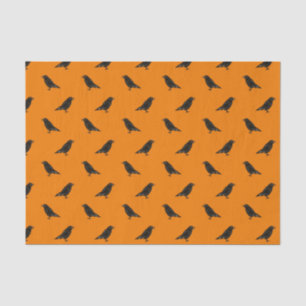 Papel De Seda Halloween Raven Pattern