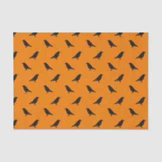 Papel De Seda Halloween Raven Pattern