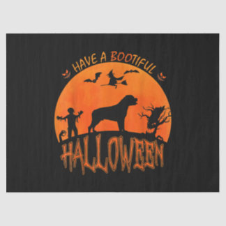 Papel De Seda Halloween Rottweiler Cachorro Engraçado Costume