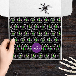 Papel De Seda Halloween Salem Apothary Potions Tonics Elixirs