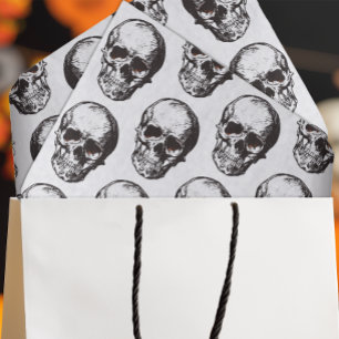 Papel De Seda Halloween Skull Pattern