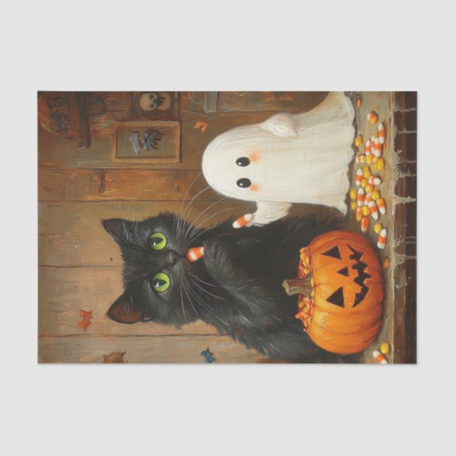 Papel De Seda Halloween Vibes5 (Frente )