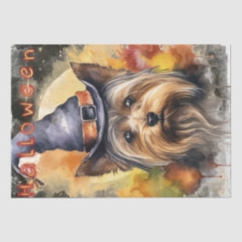 Papel De Seda Halloween Yorkshire Terrier Dog