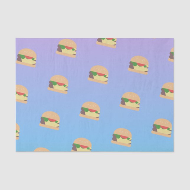 Papel De Seda Hamburger Ombre Pastel (Frente )