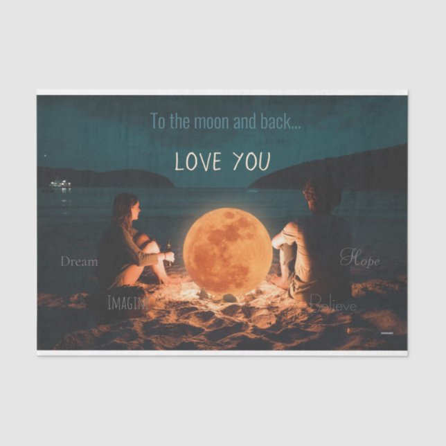 Papel De Seda HAMbyWG - Para a lua e para trás (Frente )