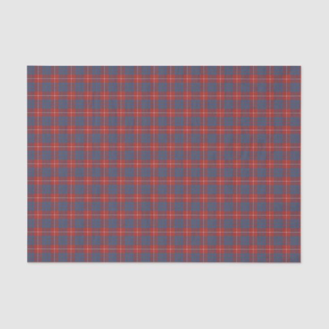 Papel De Seda Hamilton Dress Antigo Tartan Escocês (Frente )