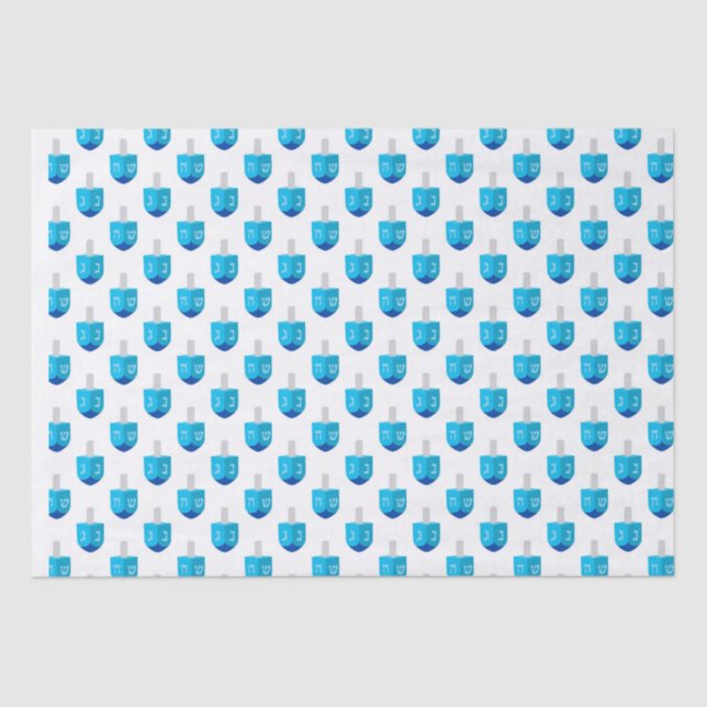 Papel De Seda Hanukkah Dreidel (Frente )