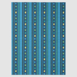 Papel De Seda Hanukkah Dreidel Party Stripe Tissue Paper