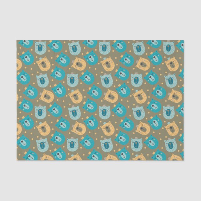 Papel De Seda Happy Bear Kings (Frente )