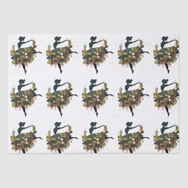 Papel De Seda Happy Birthday Ballerina (Frente )