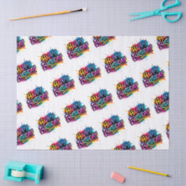 Papel De Seda Happy Birthday Tissue Paper