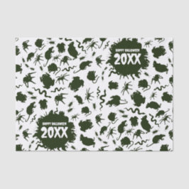 Papel De Seda Happy Halloween Add The Year Black Creepy Crawlies