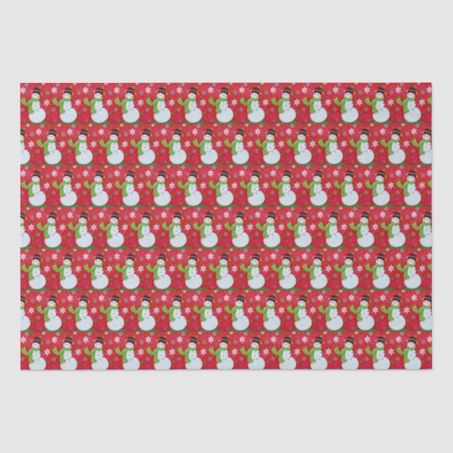 Papel De Seda Happy Snowman (Frente )