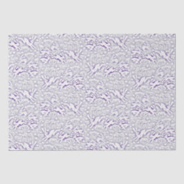 Papel De Seda Hares Field Bunnies Rabbits Padrão Violeta Branca