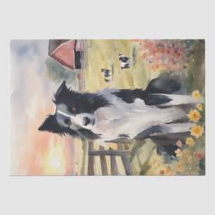 Papel De Seda Harmonia de Crepúsculo: Desacoplamento de Collie d