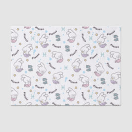 Papel De Seda Harmonia de peixes: Padrão de Sereias Coelhinhas