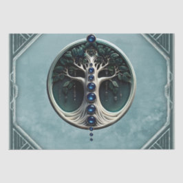 Papel De Seda Harmonia na árvore mística da vida.