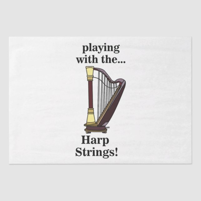 Papel De Seda Harp Musical Instrumento Harp Harp (Frente )