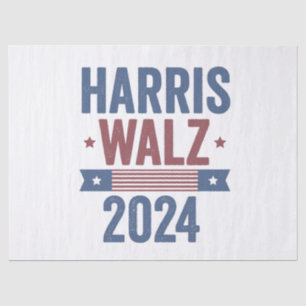 Papel De Seda Harris Walz 2024 Eleição Kamala Tim Waltz América