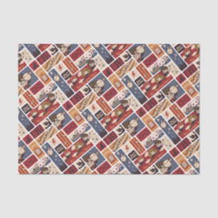 Papel De Seda Harry Potter Cartoon Scenes Pattern