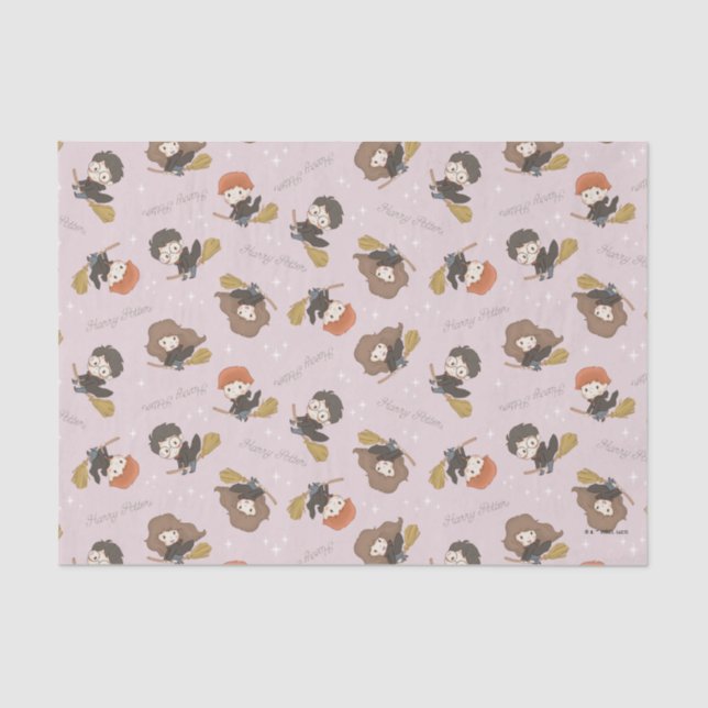 Papel De Seda HARRY POTTER™, Hermione e Ron Flying Patterm (Frente )